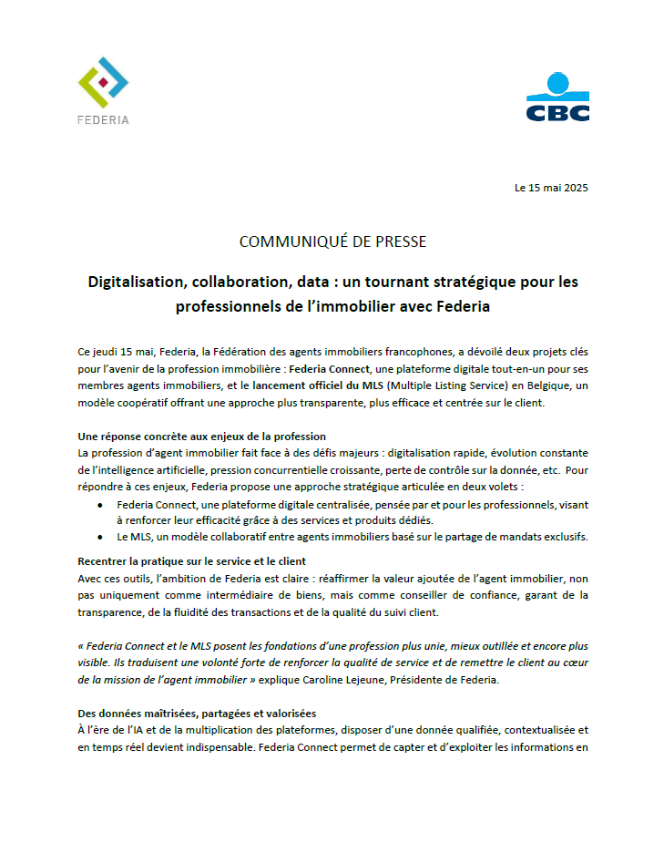 Digitalisation, collaboration, data : un tournant stratégique pour les professionnels de l’immobilier avec Federia