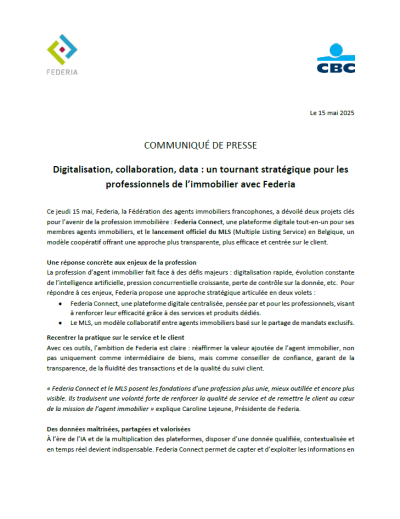Digitalisation, collaboration, data : un tournant stratégique pour les professionnels de l’immobilier avec Federia