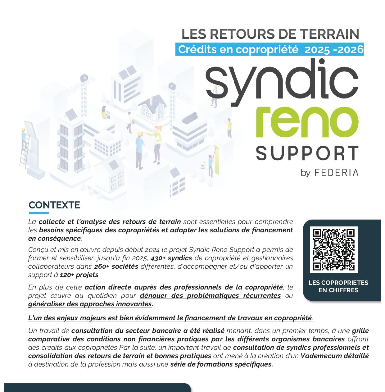 Crédits en copropriété 2025-2026 - Les retours de terrain