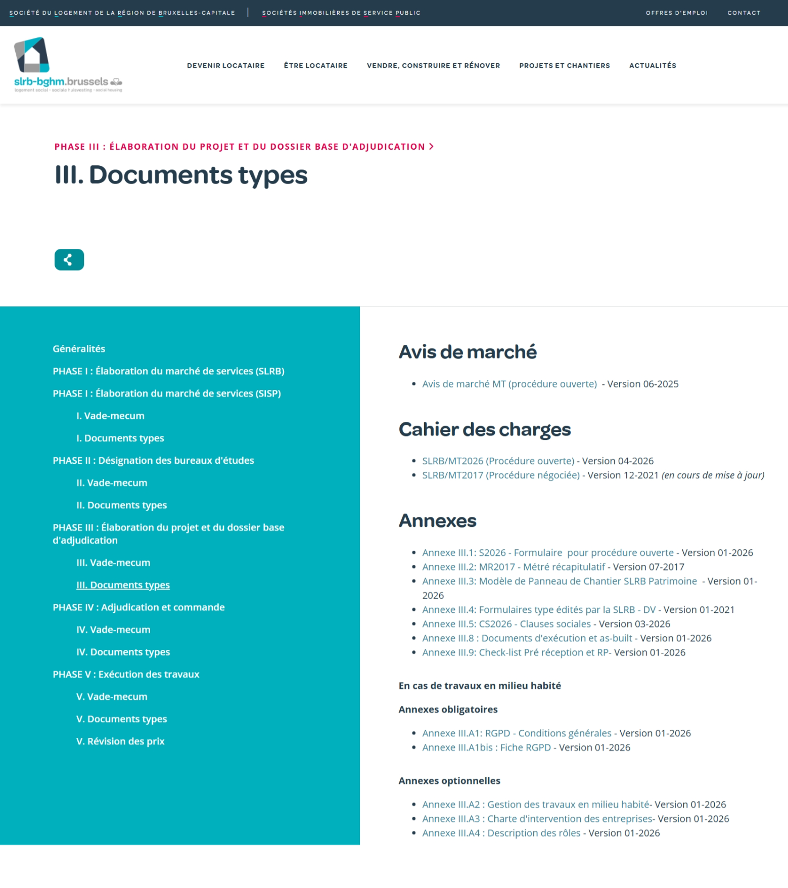 Standards et points d'attention par rapport à l'exécution de travaux en milieu habité