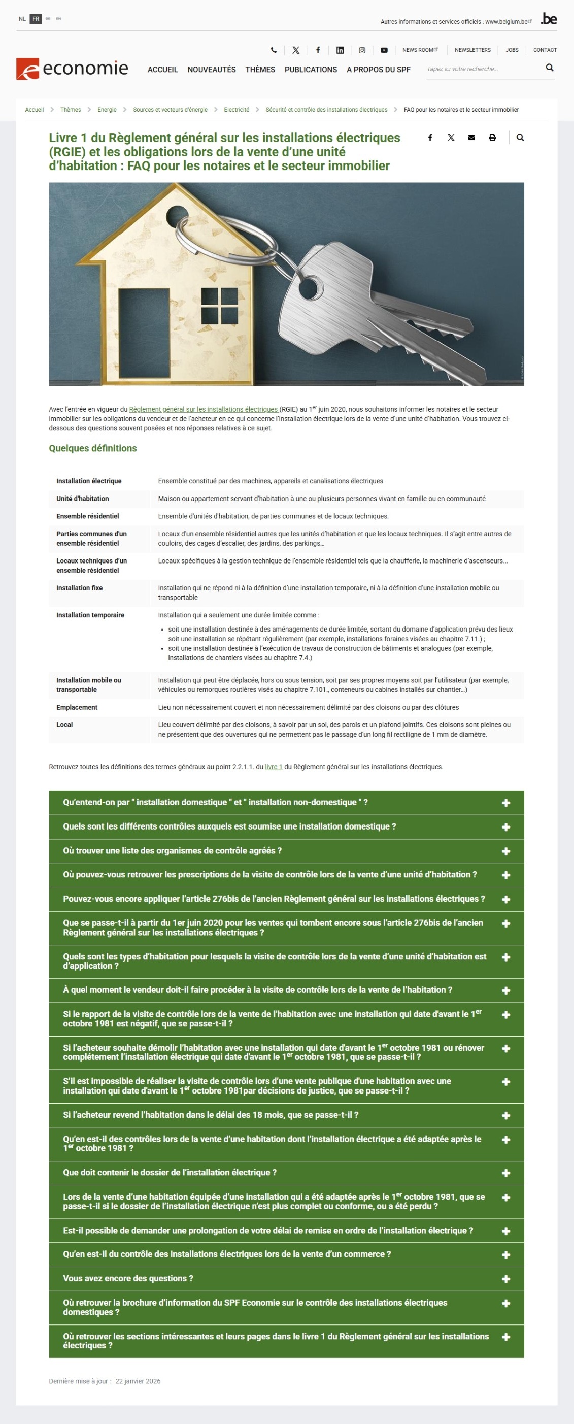 RGIE et les obligations lors de la vente d’une unité d’habitation