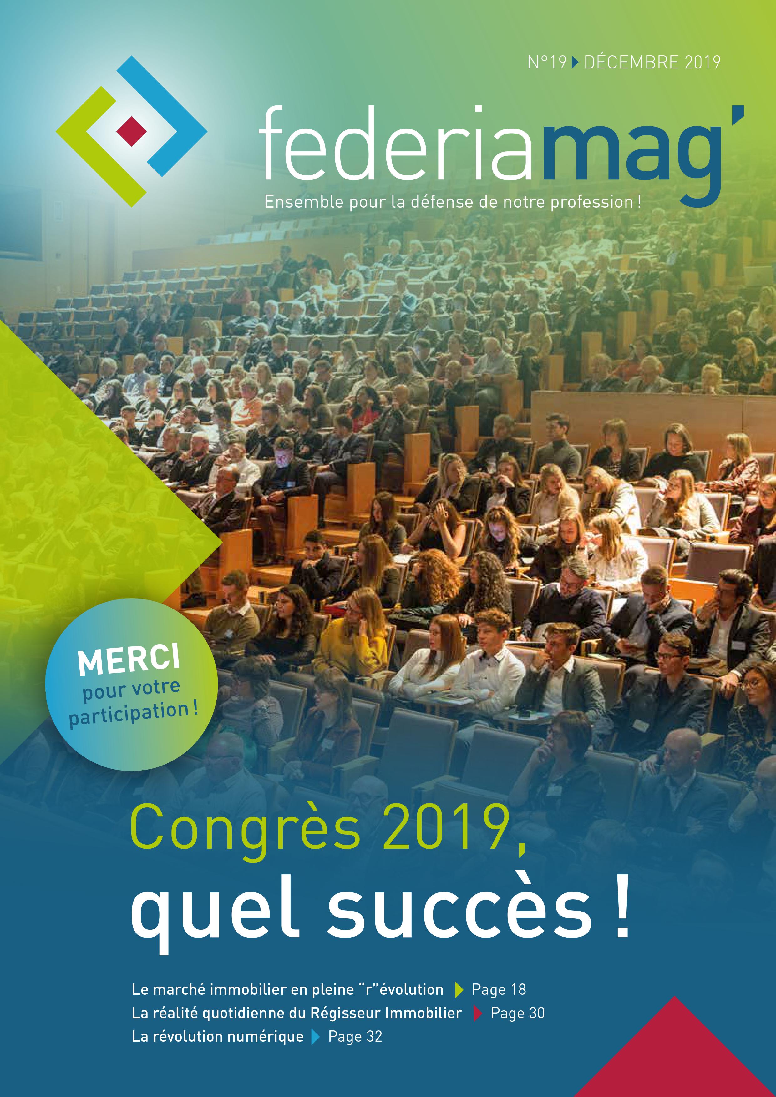 N°19 - Décembre 2019 : Congrès 2019, quel succès !