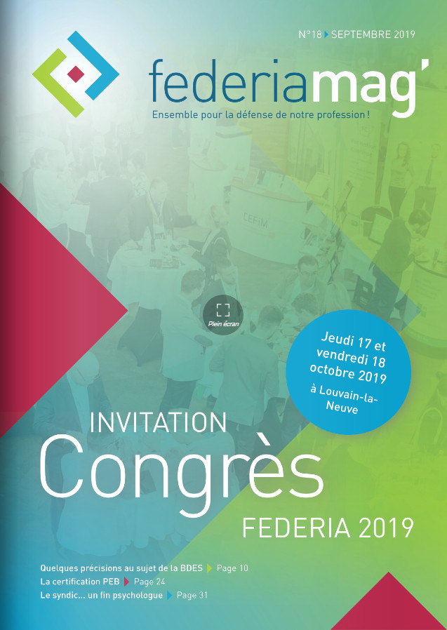 N°18 - Septembre 2019 : Invitation Congrès 2019